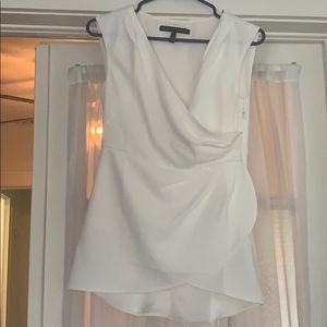 White House Black Market Shell in Ecru